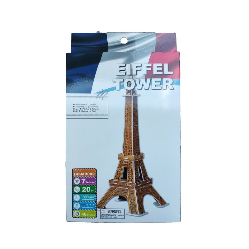 GENERICO - Juego De Rompecabezas  Puzzle 3d Torre Eiffel