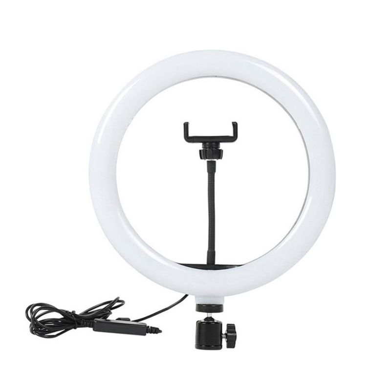 IMPORTCLICK - Aro De Luz Led 3 Luces Con Trípode 26 CM