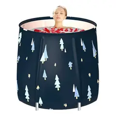 DEKANO - Bañera Plegable Portátil Padultos Y Niñosbalde Spa 70×65cm
