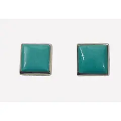 TAETHAI - Aros de plata 925 al lóbulo con Turquesa