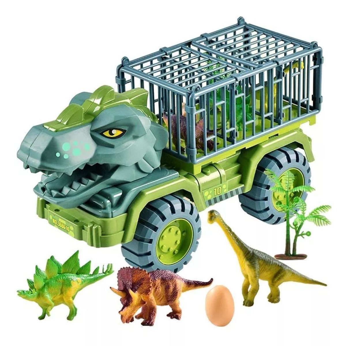 KUANGYE - Juguete Camion Tiranosaurio Rex Transporte De Dinosaurios