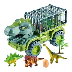 KUANGYE - Juguete Camion Tiranosaurio Rex Transporte De Dinosaurios