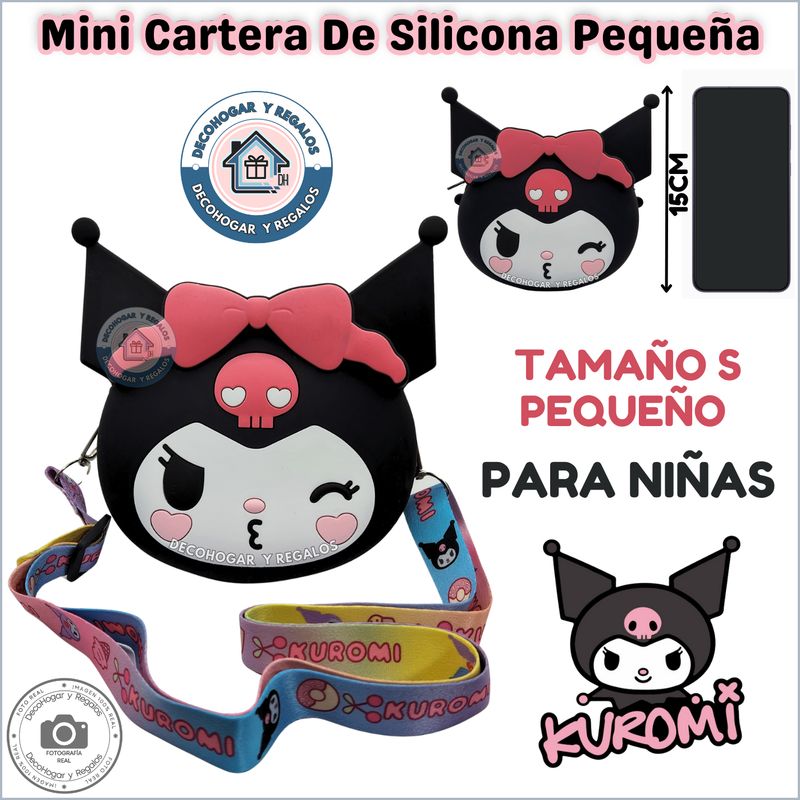 GENERICO - Mini Cartera Bolso de Silicona Monedero Kawaii Pequeña Para Niñas