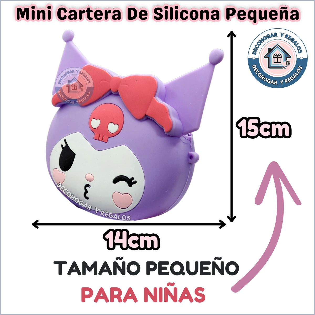 GENERICO - Mini Cartera Bolso de Silicona Monedero Kawaii Pequeña Para Niñas