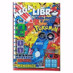GENERICO - Mega Libro para pintar Pokemon y jugar