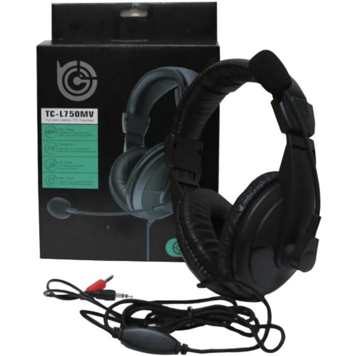 GENERICO - Audífono gamer con microfono  negro