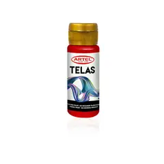 ARTEL - Frasco Pintura Para Telas 60ml Bermellón N°88
