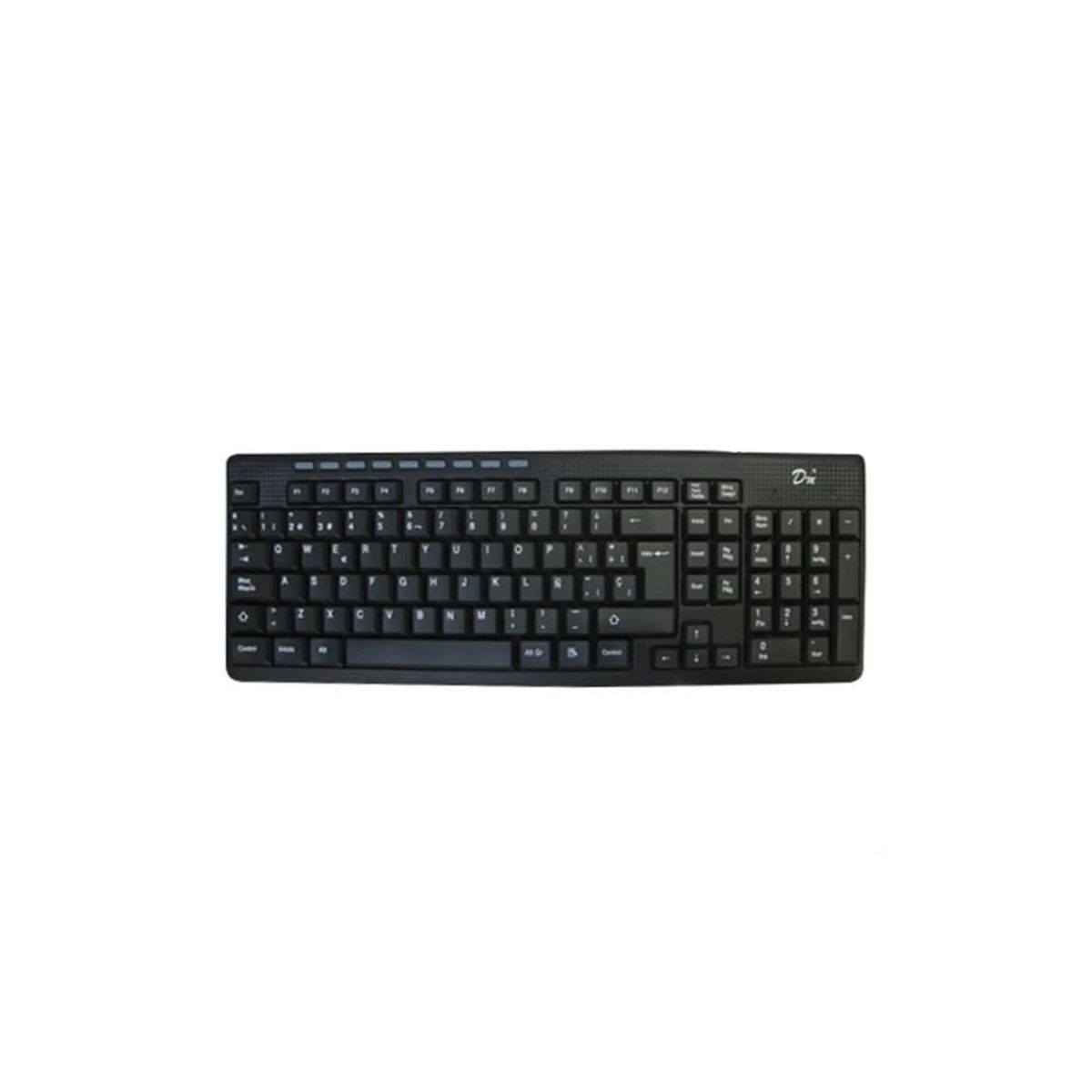 GENERICO - Teclado USB Color Negro