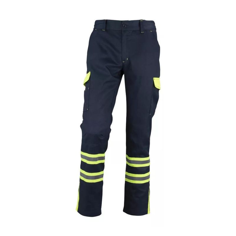 T-WORLD - Pantalón Cargo Gabardina Bicolor Con Cinta Reflectante