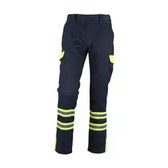 T-WORLD - Pantalón Cargo Gabardina Bicolor Con Cinta Reflectante