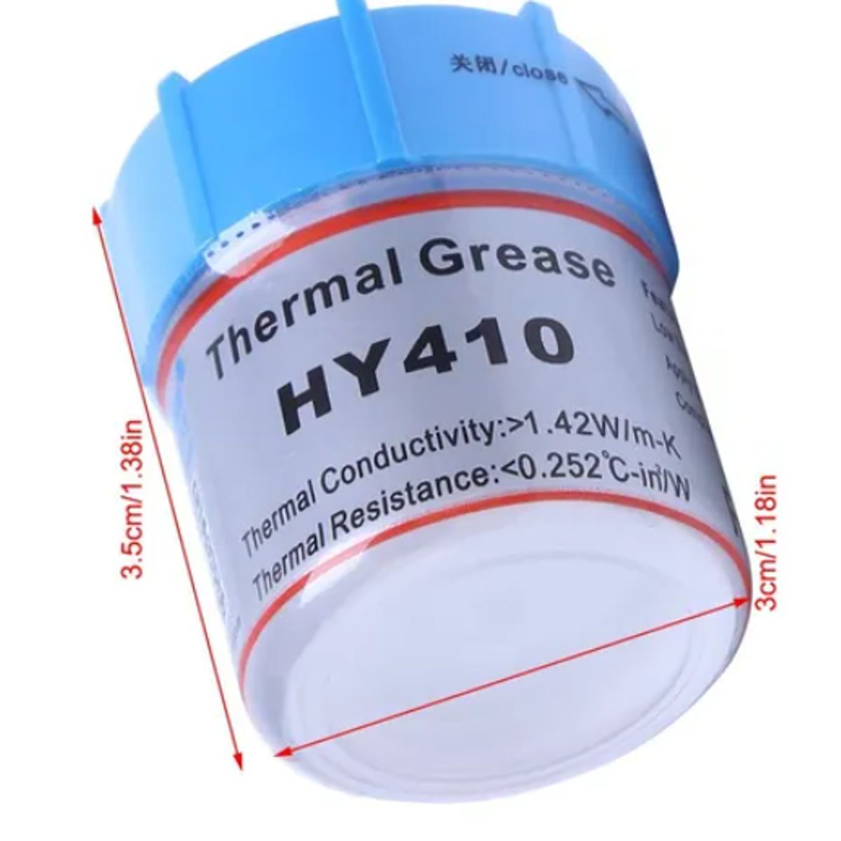 GENERICO - Pasta Disipadora Térmica 10grs Hy410 Blanca PC