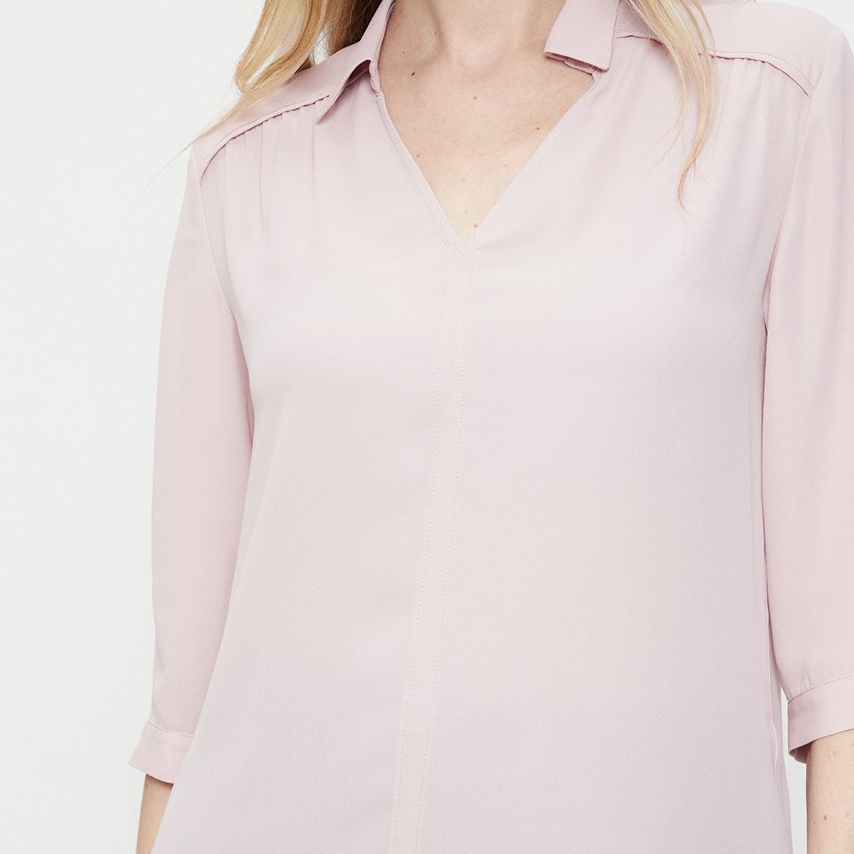 MA GRIFFE - Blusa Manga Larga Rosado Mujer Magriffe