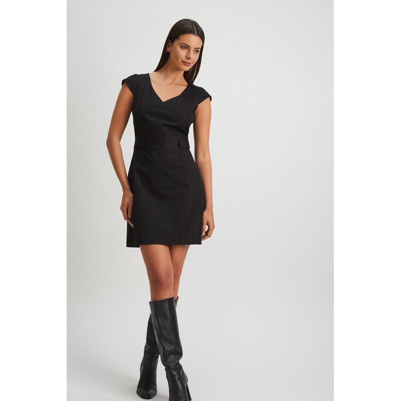 ASH - Vestido Corto Negro Mujer Ash