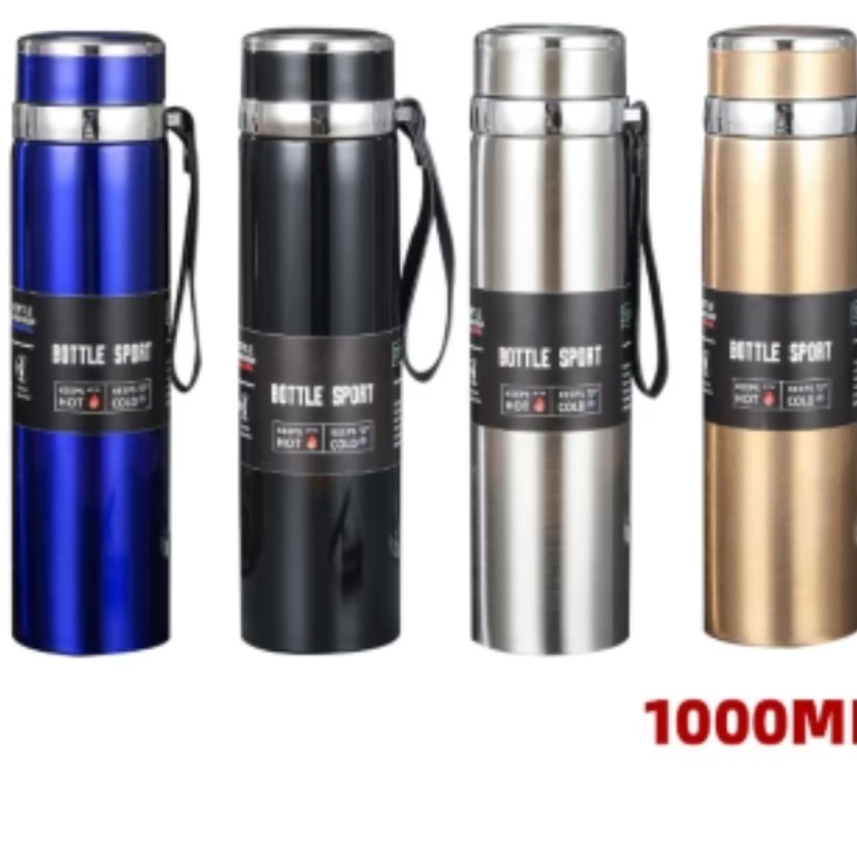 GENERICO - TERMO PARA AGUA CALIENTE INOXIDABLE 1000ML