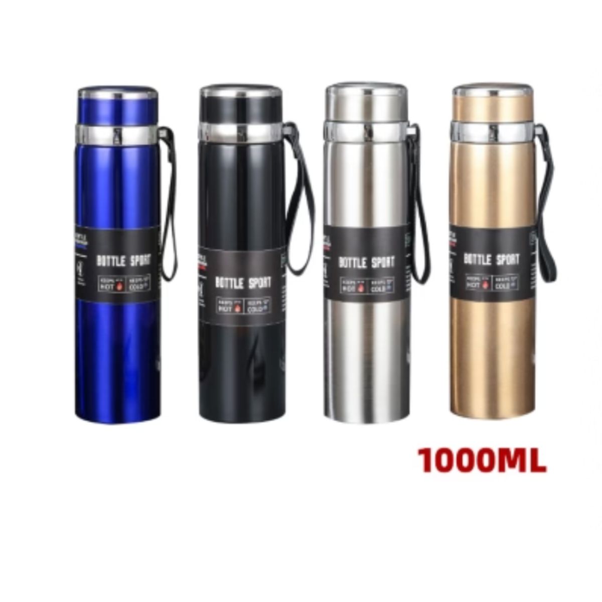 GENERICO - TERMO PARA AGUA CALIENTE INOXIDABLE 1000ML