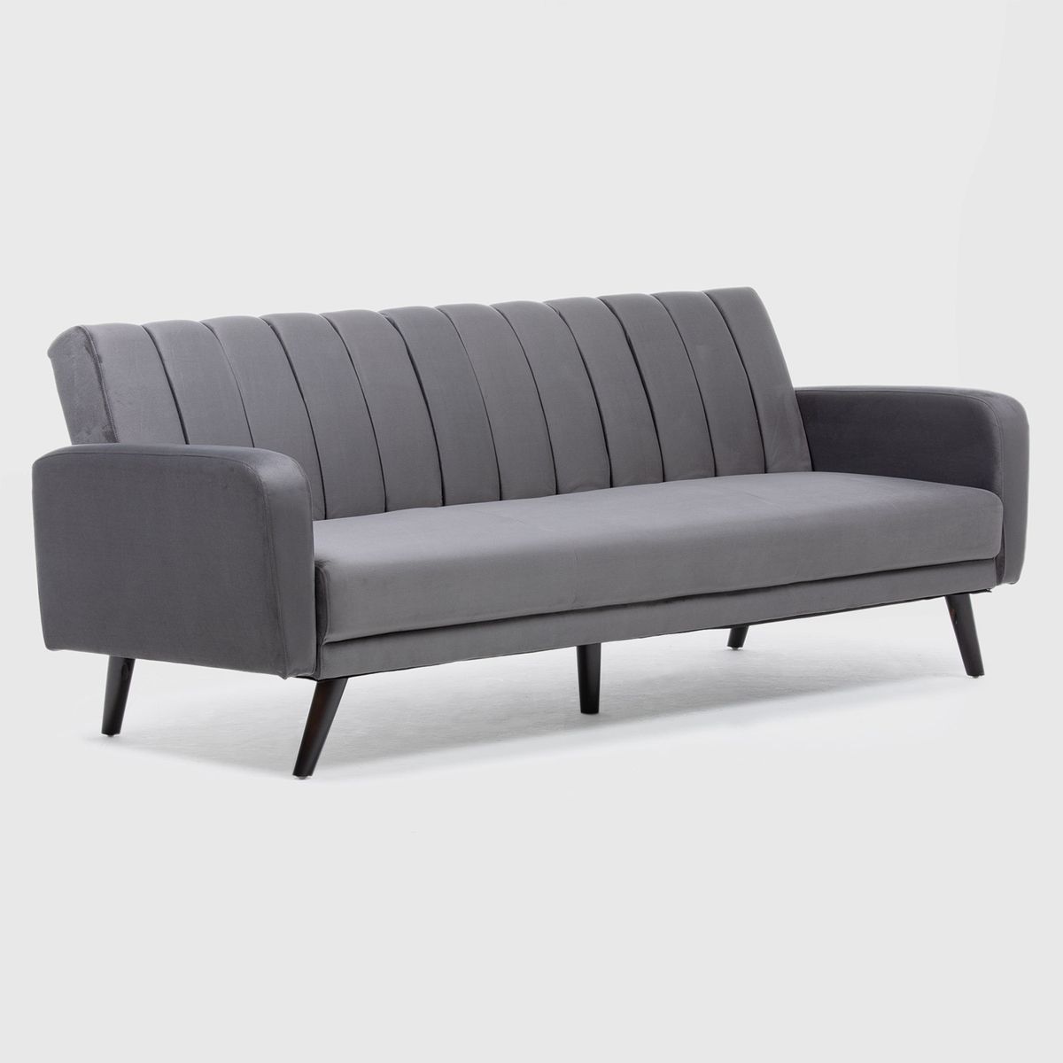 DANIELS - Sofá Futón 3 Cuerpos Clásico Cambridge Gris EG2021GR