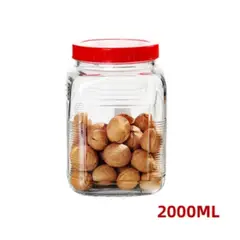 GENERICO - Frasco De Vidrio Con Tapa Plastica 2000ML