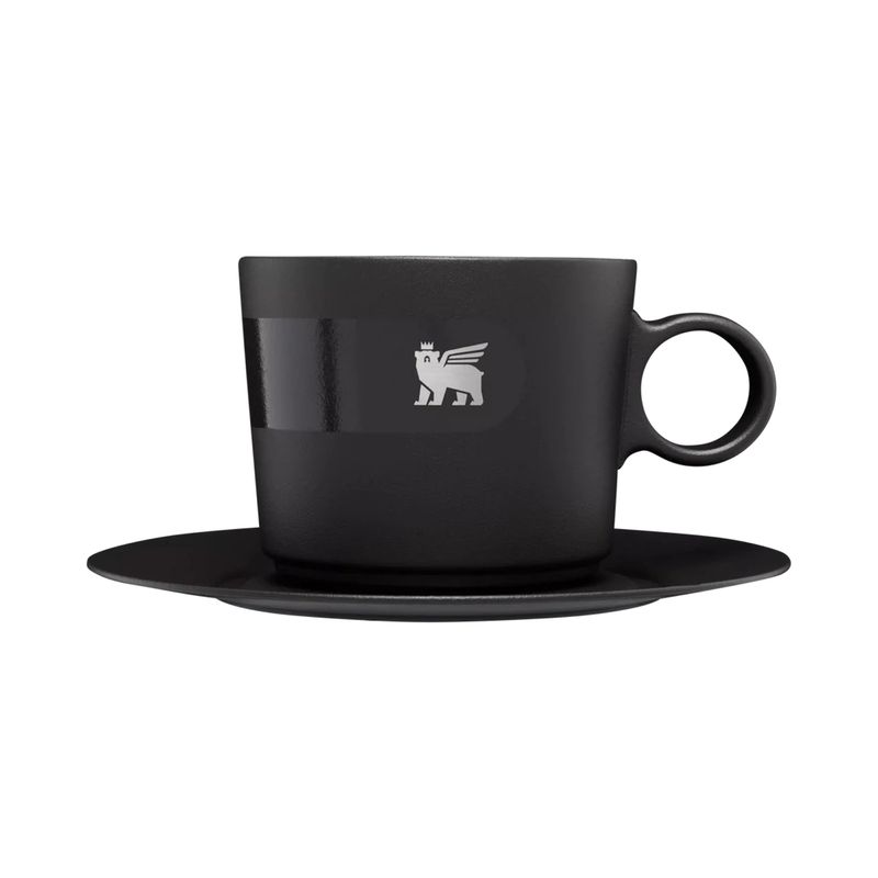 STANLEY - Taza de Capuchino Daybreak con plato Negra - 192 Ml STANLEY