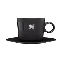 STANLEY - Taza de Capuchino Daybreak con plato Negra - 192 Ml