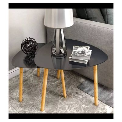 Imagen 2 del producto Set 2 Mesas Twins Ovalada Negro