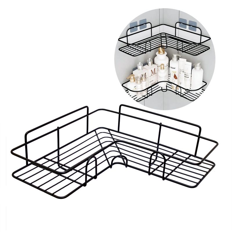 GENERICO - Set 2 Organizador De Ducha Repisa Baño Adhesivo Inoxidable