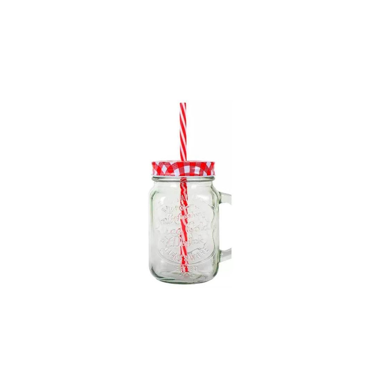 GENERICO - Tarros De Cristal Mason De 500 Ml Terremoto Fiestas Patrias