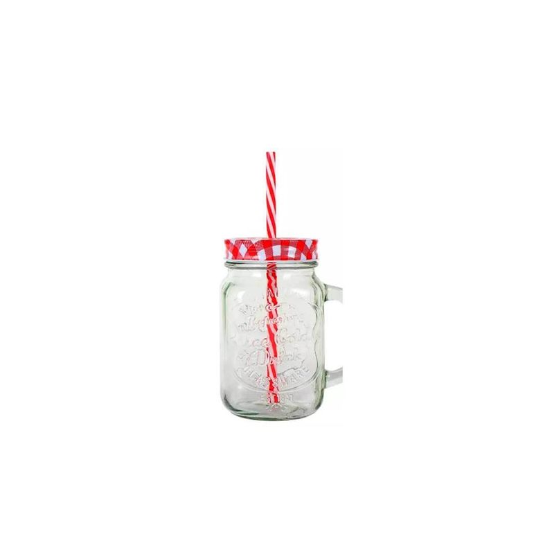 GENERICO - Tarros De Cristal Mason De 500 Ml Terremoto Fiestas Patrias