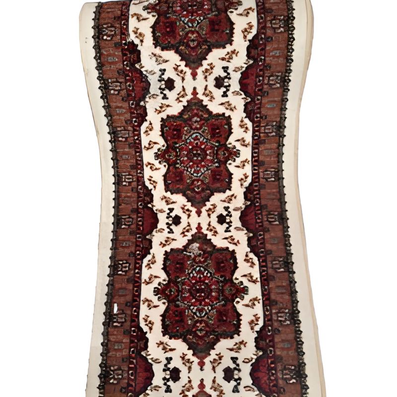 MROTTO - Alfombra Pasillo Beige 70 cm x 4 metros ANTIDESLIZANTE Sin Overlock