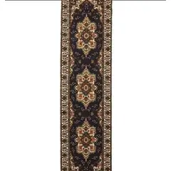 MROTTO - Alfombra Pasillo Negro 70 cm x 4 metros ANTIDESLIZANTE Sin Overlock