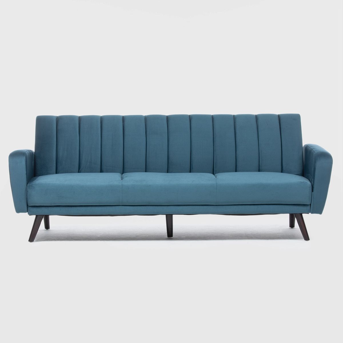 DANIELS - Sofá Futón 3 Cuerpos Clásico Cambridge Turquesa EG2021BL