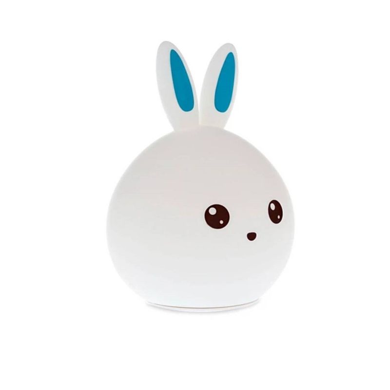 GENERICO - Lámpara De Conejo RosaEspanta Cuco Silicona -led Usb Celeste