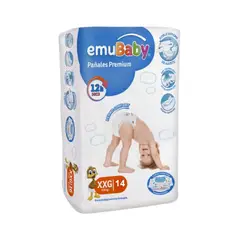 EMUBABY - Pañal Infantil Premium Talla XXG x 14 Und -