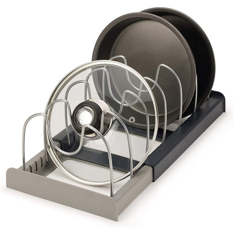 HOMESTAR - Rack Organizador Extensible para Tapas y Ollas Menaje Tablas