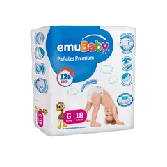 EMUBABY - Pañal Infantil Premium Talla G x 18 Und -