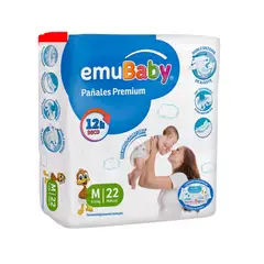 EMUBABY - Pañal Infantil Premium Talla M x 22 Und -