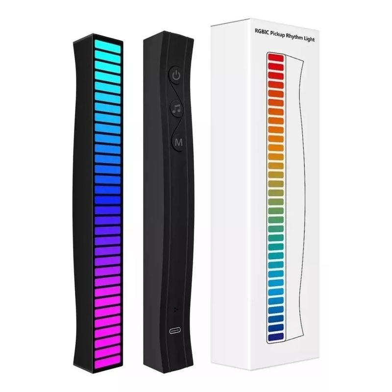 MUNDO MAGIA - Barra Led Color Negro De Luz Rgb Inalámbrica