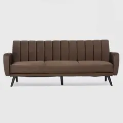 DANIELS - Sofá Futón 3 Cuerpos Clásico Cambridge Café EG2021BR