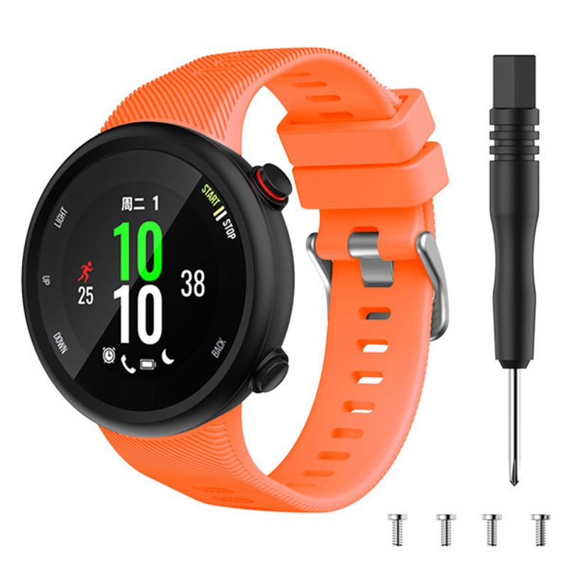 GENERICO - Correa De Silicona Para Garmin Forerunner 45 45s Swim 2-NARANJA