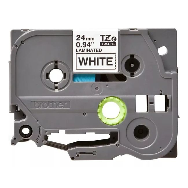 BROTHER - Cinta Brother TZE-251 24mmx8mts Adhesivo Negro Sobre Blanco