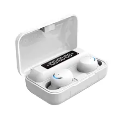 IMPORTCLICK - Audífonos True Wireless Bluetooth Indicador Blanco - Blanco