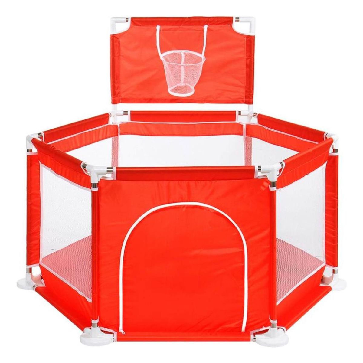 IMPORTCLICK - Piscina Corral Infantil Bebe Estimulacion Pelotas Rojo