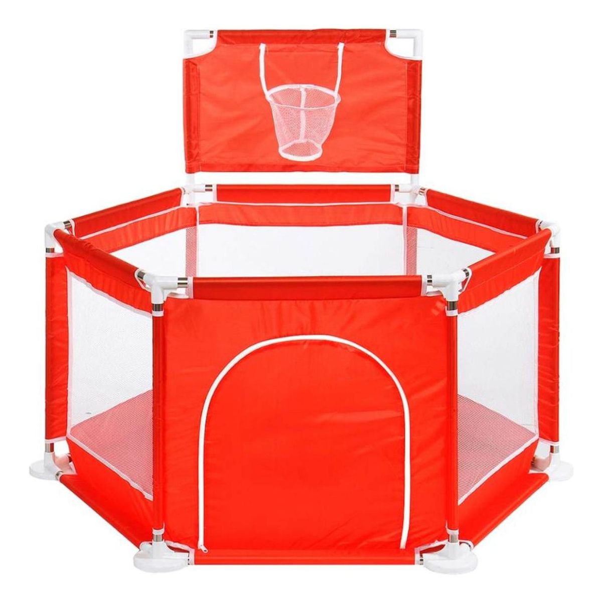 IMPORTCLICK - Piscina Corral Infantil Bebe Estimulacion Pelotas Rojo