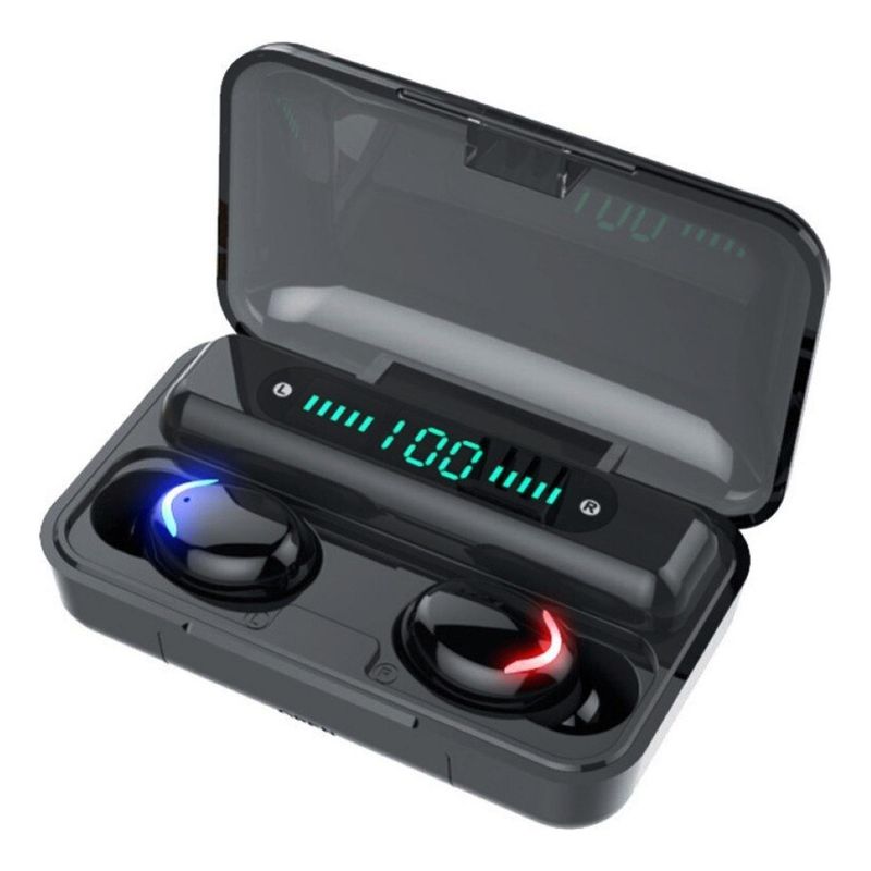 IMPORTCLICK - Audífonos True Wireless Bluetooth Indicador Negro - Negro