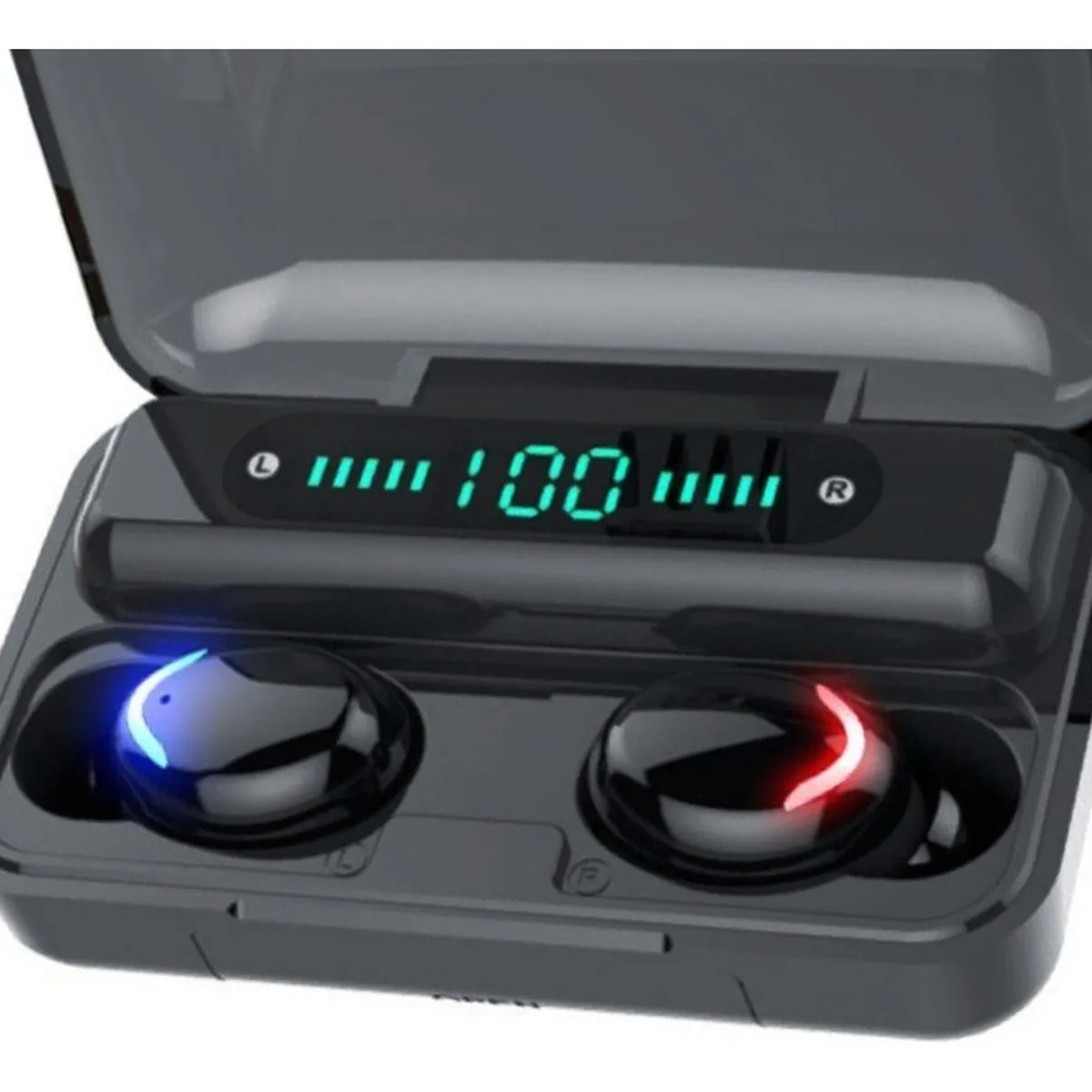 IMPORTCLICK - Audífonos True Wireless Bluetooth Indicador Negro - Negro