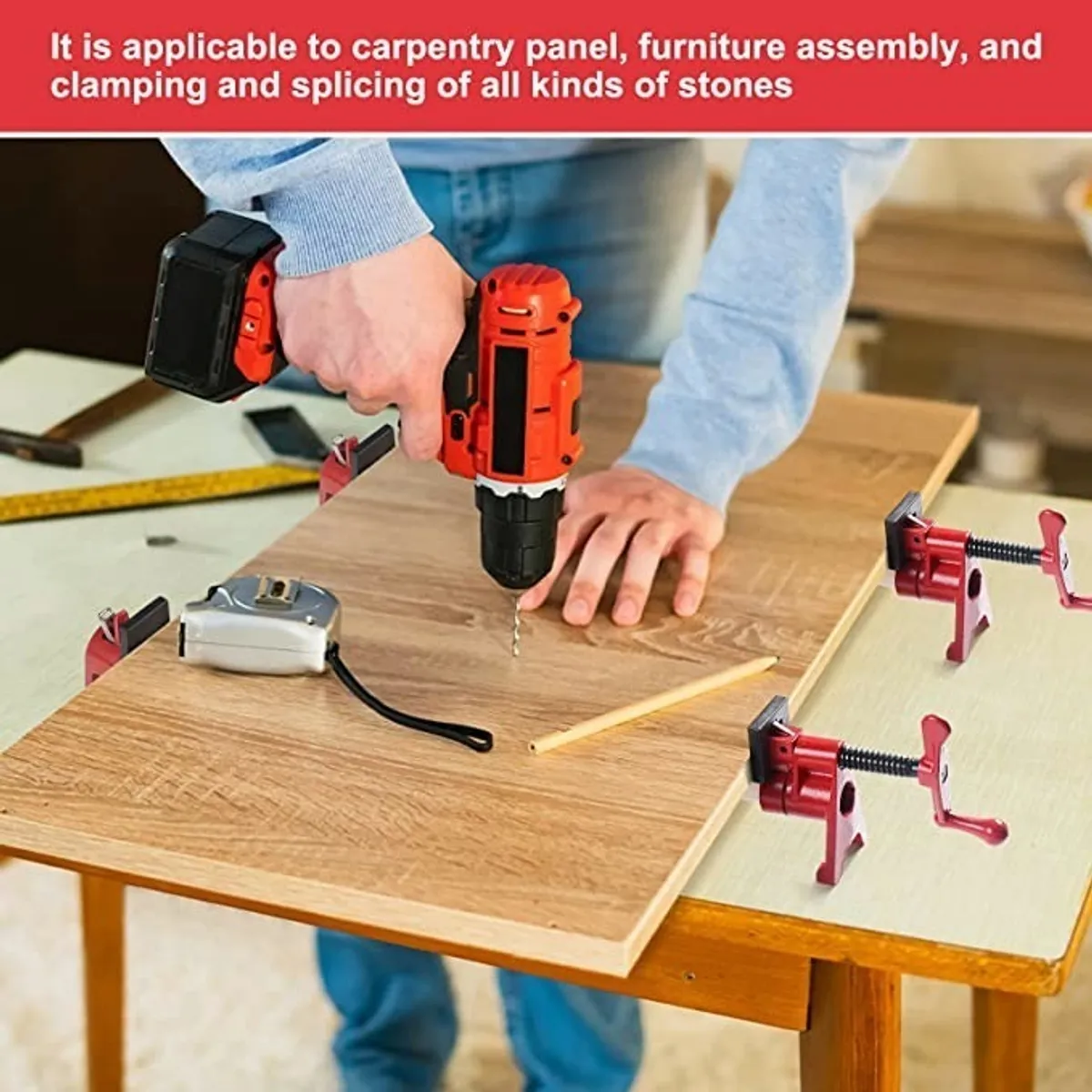 U BUY - Set De 4 Prensas Sargento De Tubo De 34