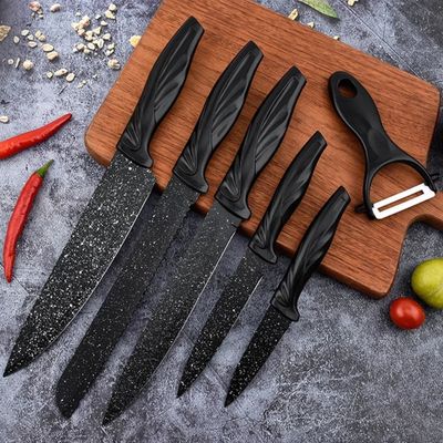 Imagen 2 del producto 6 Pzs Set Cuchillos de Cocina Serie Noche Estrellada Acero Inoxidable