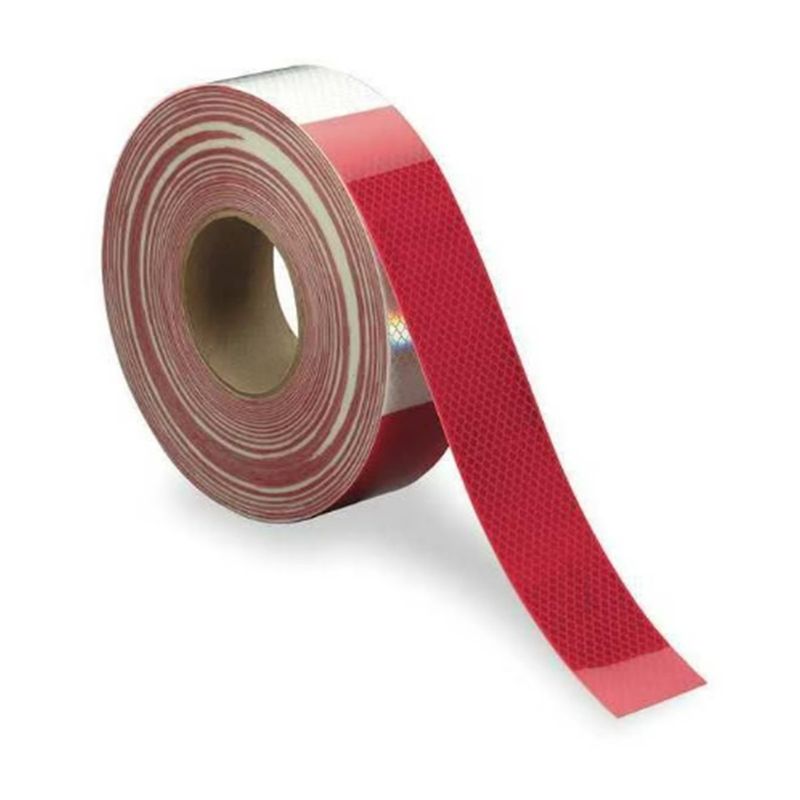 3M - Cinta reflectante 50mm Roja-Blanca x metro R- 45.7mt 3M
