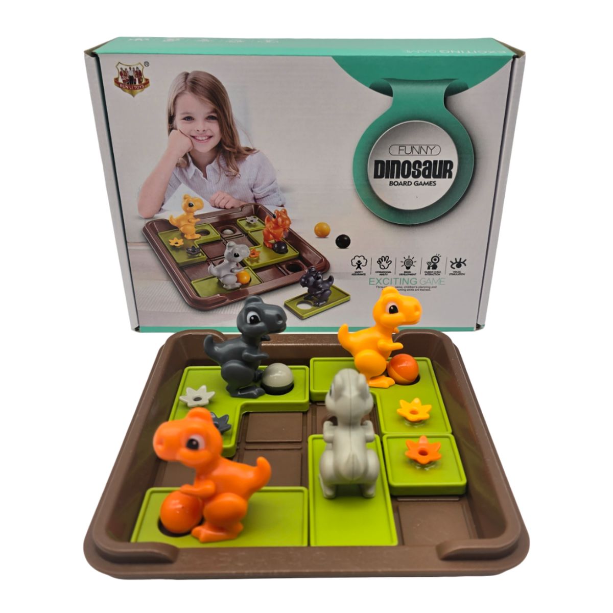 GENERICO - Rompecabeza 3D Juego De Habilidad y Logica Funny Dinosaurio