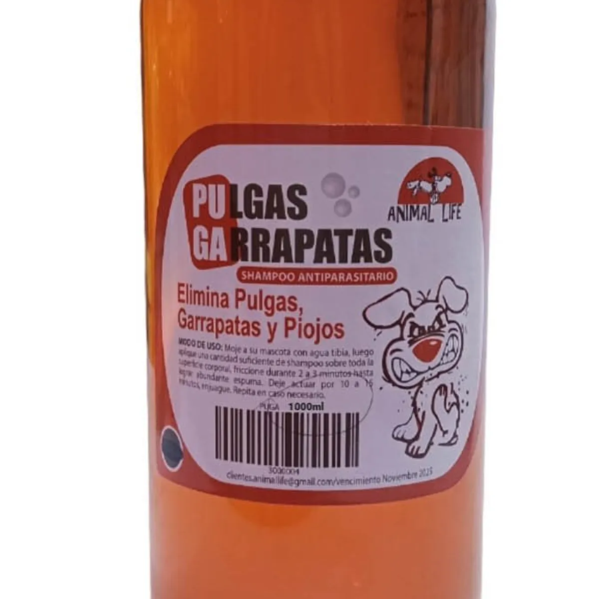 GENERICO - Shampoo Antiparasitario Pulga Garrapata Piojo Perro 1000ml