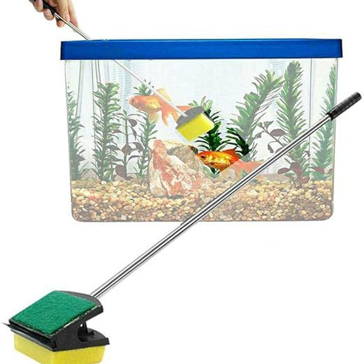 GENERICO - Cepillo Esponja De Doble  Acuario Limpiador 720